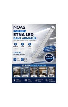 Noas Yl98-8801 Etna Led Bant Armatür 100w 120 Cm 6500k Beyaz Işık 9000 Lümen 4 Sıra Led - 920474163 Diğer Noas Yl98-8801 Etna Led Bant Armatür 100w 120 Cm 6500k Beyaz Işık 9000 Lümen 4 Sıra Led - 920474163 Diğer