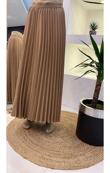 İnvee Pliseli Etek Camel 6998 Camel İnvee Pliseli Etek Camel 6998 Camel