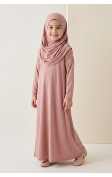 Mnk Baby & Kids Pratik Başörtülü Kız Çocuk Namaz Elbisesi M00789 Gülkurusu Mnk Baby & Kids Pratik Başörtülü Kız Çocuk Namaz Elbisesi M00789 Gülkurusu
