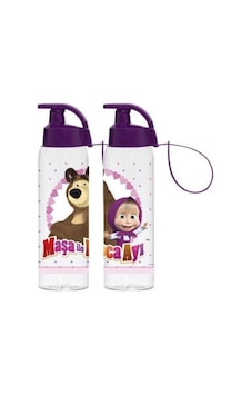 Herevin Maşa İle Koca Ayi Matara Suluk 500 ML Mor
