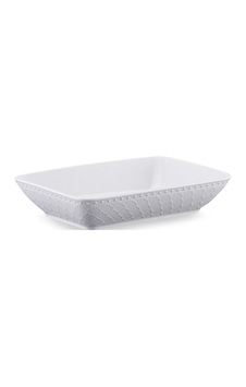 Korkmaz İncila Collection 29 Cm Kare Kayık Tabak A8534-9 Beyaz