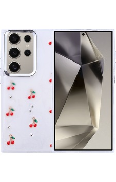 Galaxy S24 Ultra Kılıf Airbag Tasarımlı Simli Şeffaf Zore Kutup Kapak Kiraz Galaxy S24 Ultra Kılıf Airbag Tasarımlı Simli Şeffaf Zore Kutup Kapak Kiraz