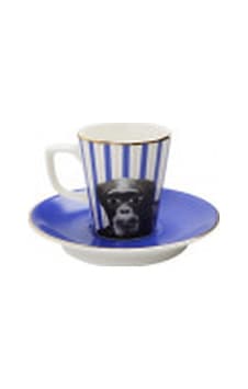 Porland Wild Life Monkey Tabaklı Kahve Fincanı 75Cc 04Alm005280 Porland Wild Life Monkey Tabaklı Kahve Fincanı 75Cc 04Alm005280