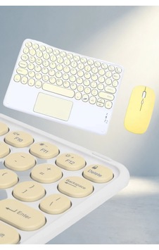 Slim Kablosuz Bluetooth Klavye Ve Touchpad Tüm Cihazlar İçin Slim Kablosuz Bluetooth Klavye Ve Touchpad Tüm Cihazlar İçin
