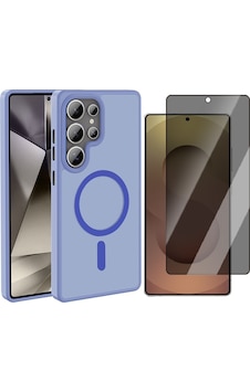 Vendas Galaxy Uyumlu S25 Ultra Kılıf M-safe Şarj Özellikli Mat Arka Yüzey Zore Sio Kapak + Hayalet Ekran Koruyucu Lila Vendas Galaxy Uyumlu S25 Ultra Kılıf M-safe Şarj Özellikli Mat Arka Yüzey Zore Sio Kapak + Hayalet Ekran Koruyucu Lila