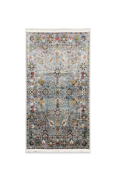 Gri Vintage Halı Etnik Desen Saçaklı Bambu Kumaş, Yıkanabilir Gri Vintage Halı Etnik Desen Saçaklı Bambu Kumaş, Yıkanabilir