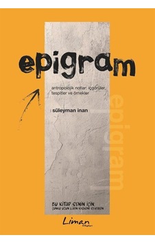 Epigram - Süleyman İnan - Liman Kitapları