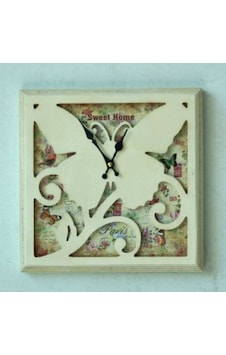 Saatler-MB KARE SWEET HOME TEMALI DUVAR SAATİ30*30*5,5 CM- Çok Renkli Saatler-MB KARE SWEET HOME TEMALI DUVAR SAATİ30*30*5,5 CM- Çok Renkli