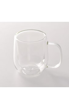 Lexroo Çift Cidarlı Borosilikat Cam Kupa, Kulplu, Şeffaf, 250ml Lexroo Çift Cidarlı Borosilikat Cam Kupa, Kulplu, Şeffaf, 250ml