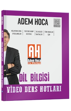 Adem Hoca Tüm Sınavlar İçin Dil Bilgisi Video Ders Kitabı Adem Hoca Tüm Sınavlar İçin Dil Bilgisi Video Ders Kitabı