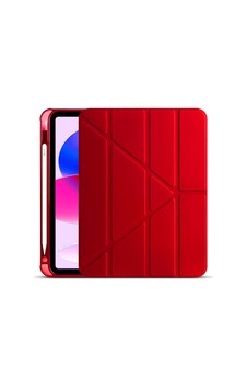 Aksesuarcim Apple iPad Uyumlu 11. 2025 İle Uyumlu Kılıf Silikon Yumuşak Kalem Bölmeli Esnek 4 Farklı Stand Olabilen Tablet Kılıfı Kırmızı Sku: Zeusb0fhj6hxyj Arka Kapak