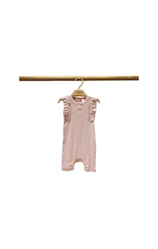 Tiffany Baby & Kids Tiffany Baby Organik Theme Fırfırlı Düğmeli Modal Pembe