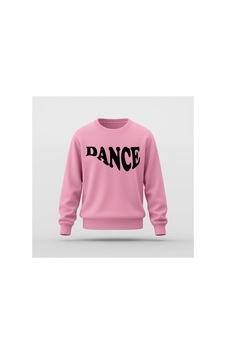 Ada Kostüm Tasarım Dance Tasarım Baskı Basic Sweatshirt Pembe Ada Kostüm Tasarım Dance Tasarım Baskı Basic Sweatshirt Pembe