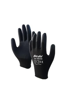 Beybi 9 Beden 12'li Paket Poliüretan Kaplı Pu Touch Siyah Montaj Eldiven En388 3121x Beybi 9 Beden 12'li Paket Poliüretan Kaplı Pu Touch Siyah Montaj Eldiven En388 3121x