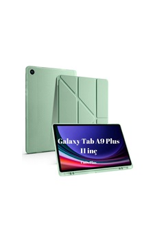 A9 11inç X210 X215 X216 İle Uyumlu Kılıf Kalem Bölmeli Trifolding Case Açık Yeşil Sku: Zeusb0dy67yzcr Arka Kapak