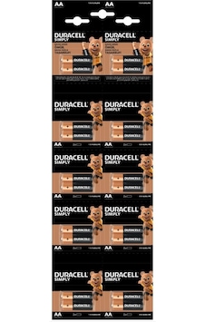 Duracell Pil Aa Kalem Kartela 2x10 20'li Duracell Pil Aa Kalem Kartela 2x10 20'li