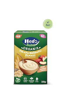 Hero Baby Organik Buğdaylı Yulaflı Elmalı 200g X3 Hero Baby Organik Buğdaylı Yulaflı Elmalı 200g X3
