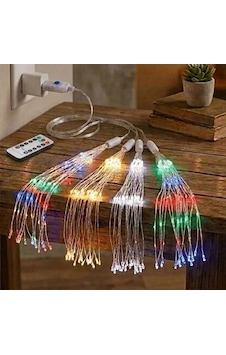 4 Lü Açılır Led Işık Seti 8 Farklı Işık Modlu, Kumandalı, Usb Kablolu Renkli Dekoratif Fiber Led Lamba Çok Renkli 4 Lü Açılır Led Işık Seti 8 Farklı Işık Modlu, Kumandalı, Usb Kablolu Renkli Dekoratif Fiber Led Lamba Çok Renkli