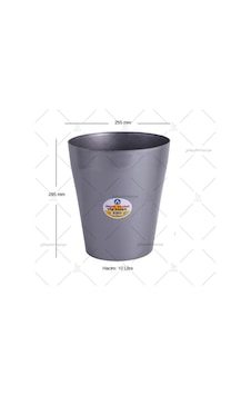 Sıkıştırmalı Waste basket Çöp Kutusu 10 litre, Çöp kovası (GRİ)