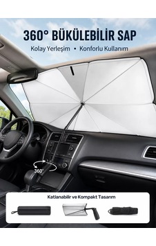 Pratik Ön Cam Güneşliği Geniş Kapsama Alanı Kolay Saklama Yeni Nesil