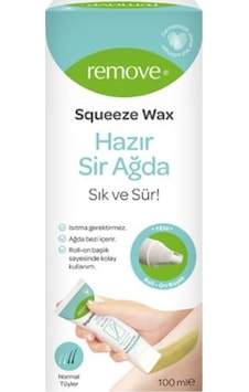 Remove Squeeze Wax Normal Tüyler İçin Hazır Sir Ağda 100 ML Remove Squeeze Wax Normal Tüyler İçin Hazır Sir Ağda 100 ML