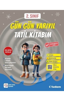 Tudem 2. Sınıf Gün Gün Yarıyıl Tatil Kitabım Tudem Yayınları Tudem 2. Sınıf Gün Gün Yarıyıl Tatil Kitabım Tudem Yayınları
