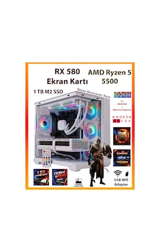Comloji CMLJ01 R5-5500 16 GB 1 TB SSD RX580 Free Dos Masaüstü Oyuncu Bilgisayarı Comloji CMLJ01 R5-5500 16 GB 1 TB SSD RX580 Free Dos Masaüstü Oyuncu Bilgisayarı