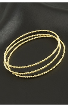 3 Adet Burgulu Lüks Çelik Bilezik 62 Mm Diğer