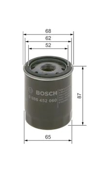 Nissan Note E11 Yag Filtresi 1.4 2006-2013 Bosch 0986452060 Nissan Note E11 Yag Filtresi 1.4 2006-2013 Bosch 0986452060