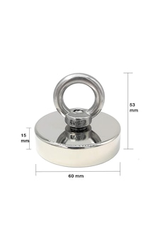60Mm Fishing Magnet - Neodyum Pot Mıknatıs