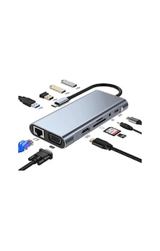 Zr44/a Type-c 11 İn 1 Gigabit Hdtv Çevirici Zr44/a Type-c 11 İn 1 Gigabit Hdtv Çevirici