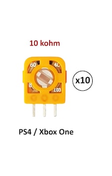 10 Adet Ps4 Xbox One 10k Mikro Direnç Potans Switch Turuncu 10 Adet Ps4 Xbox One 10k Mikro Direnç Potans Switch Turuncu