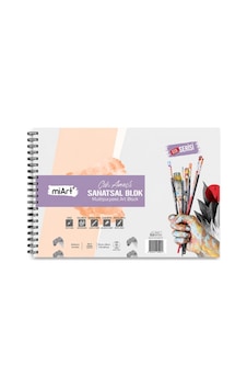 Miart Eco Çok Amaçlı Sanatsal Blok Dokulu Resim Defteri 170 Gr 20+5 Yp Fon Kartonlu Msb1703550e