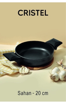 Cristel 20 Cm Sahan Kapaksız Siyah Siyah Cristel 20 Cm Sahan Kapaksız Siyah Siyah