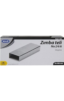 Mas Zımba Teli No 24/6 Beyaz 10'lu Paket 145 Mas Zımba Teli No 24/6 Beyaz 10'lu Paket 145
