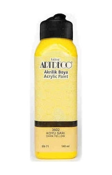 Artdeco Akrilik Boya 140 Ml Koyu Sarı Y-070R-3602 Artdeco Akrilik Boya 140 Ml Koyu Sarı Y-070R-3602