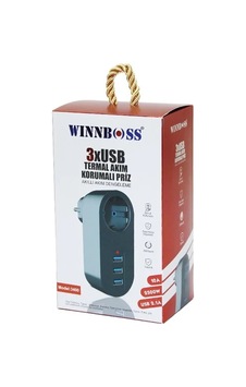 Siyah Termal Akım Korumalı 1xpriz 3xusb Duvar Tipi Priz 10a - 2500w 5468 Diğer Siyah Termal Akım Korumalı 1xpriz 3xusb Duvar Tipi Priz 10a - 2500w 5468 Diğer