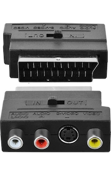 Elektromer Scart Adaptör Switch'li In-out Elektromer Scart Adaptör Switch'li In-out