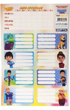 Gıpta Rafadan Tayfa Ders Programı Okul Etiketi 3 Yaprak 16 X 24 Cm Gıpta Rafadan Tayfa Ders Programı Okul Etiketi 3 Yaprak 16 X 24 Cm