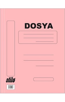 Stilo Tam Kapak Pembe Dosya Lüks - 6 Adet Çok Renkli