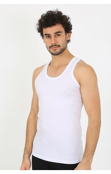 2k Moda Çizgi Erkek Beyaz Ribana Atlet 6502 001 2k Moda Çizgi Erkek Beyaz Ribana Atlet 6502 001