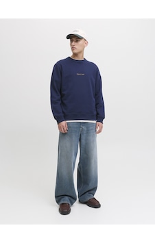 Jack & Jones Erkek Gögüs Nakis Islemeli Sweat - Norrebro - 12282893 Ocean Cavern