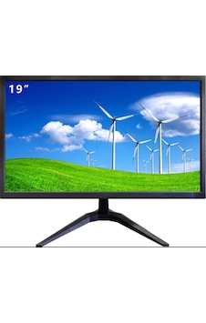 19" Profesyonel Led Monitör Uzaktan Kumandalı, Hdmı/vga/rca Girişli 7/24 Endüstriyel Ekran