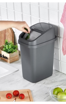5 Lt Çöp Kovası Siyah, Mutfak, Banyo, Tuvalet Çöp Kutusu Gri 5 Lt Çöp Kovası Siyah, Mutfak, Banyo, Tuvalet Çöp Kutusu Gri