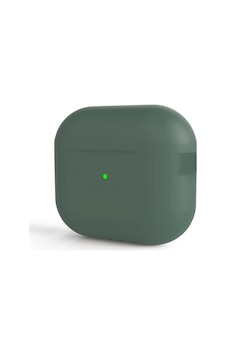 Apple Uyumlu AirPods Pro 2 Standart Silikon Kılıf Koyu Yeşil
