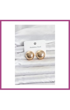 Gees Global 316l Çelik Gold Renk Top Model Kadın Küpe Gbzs Gees Global 316l Çelik Gold Renk Top Model Kadın Küpe Gbzs