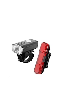 Xbyc 6170 Ön-arka Far Seti Usb Şarjlı Siyah Xbyc 6170 Ön-arka Far Seti Usb Şarjlı Siyah
