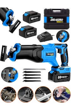 Dragro DRG-88 88 V 10 Ah Çift Akülü Tilki Kuyruğu - Mavi Dragro DRG-88 88 V 10 Ah Çift Akülü Tilki Kuyruğu - Mavi