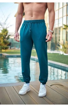 Modavra Unisex Basic Eşofman Altı - İndigo 001 Modavra Unisex Basic Eşofman Altı - İndigo 001