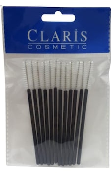 Claris Ipek Kirpik Kaş Fırçası 12'li C-63385 Beyaz